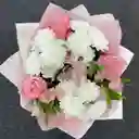 Bouquet De Crisantemos, Rosas Y Astromelias