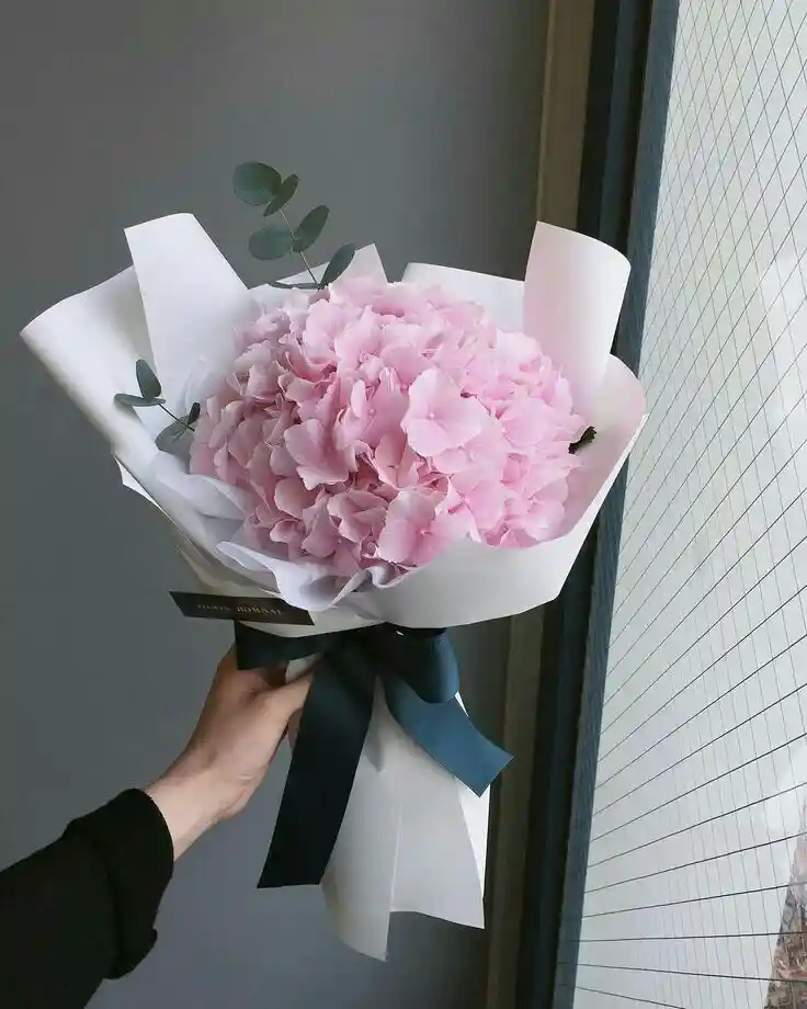 Bouquet De Hortencia Rosada