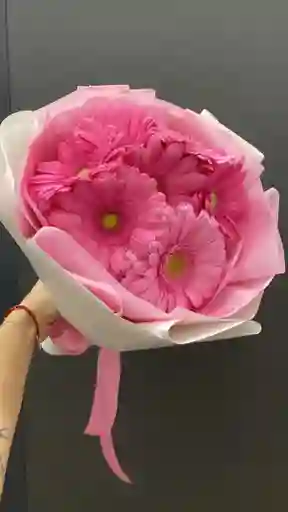 Bouquet De Gerberas Rosadas
