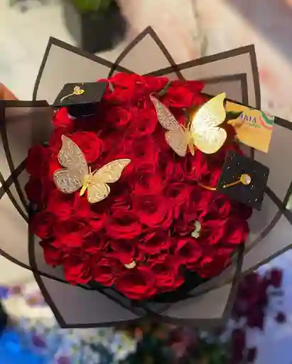 Buchon De Rosas Rojas