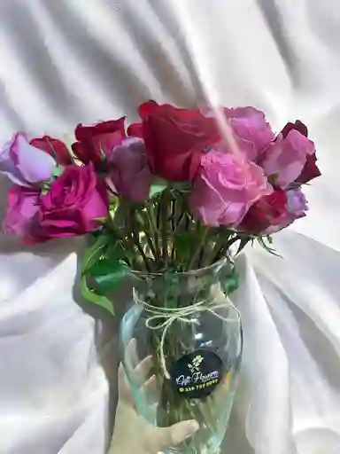 Jarron De Rosas Mix.