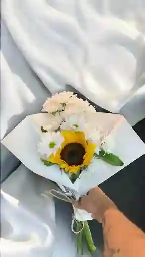 Bouquet De Girasol Con Margarita