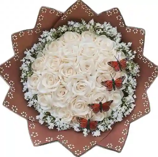 Buchon De Rosas Blancas