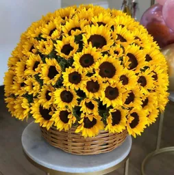 Canasta Xl De Girasoles