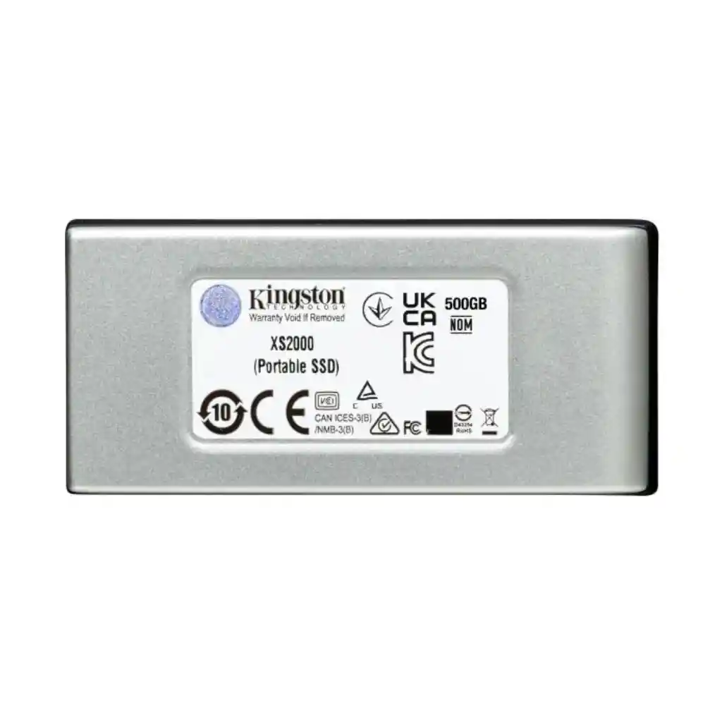 Unidad Solida Portable Kingston Ssd Xs2000 1000gb Usb 3.2 Color Plateado