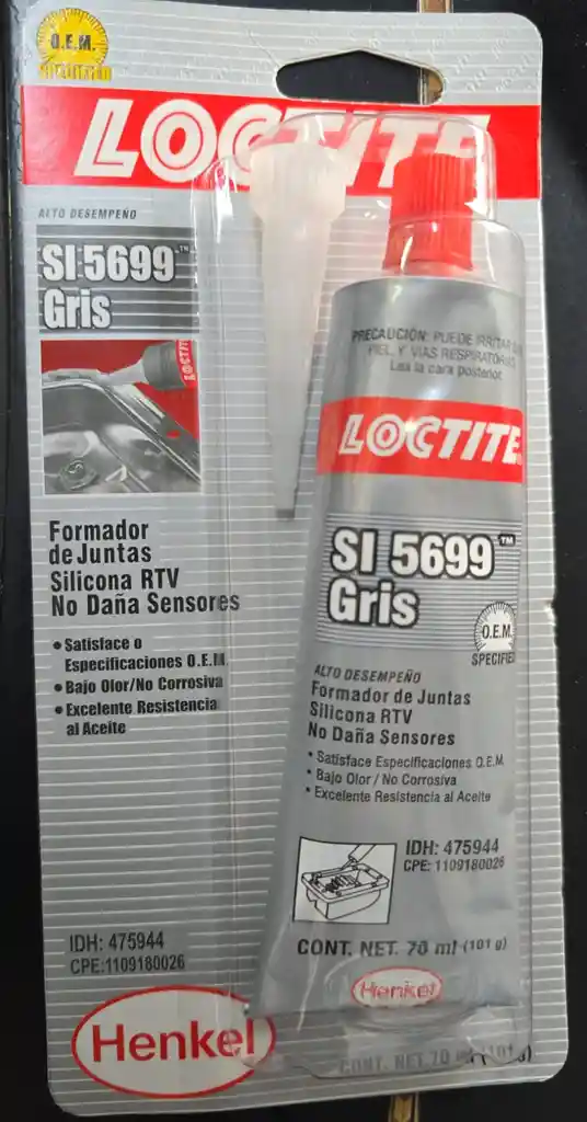 Silicona Loctite Gris