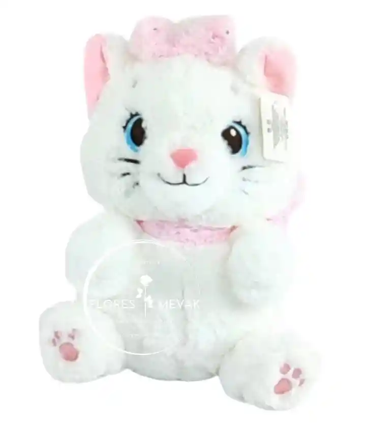Peluche De Gatica Blanca