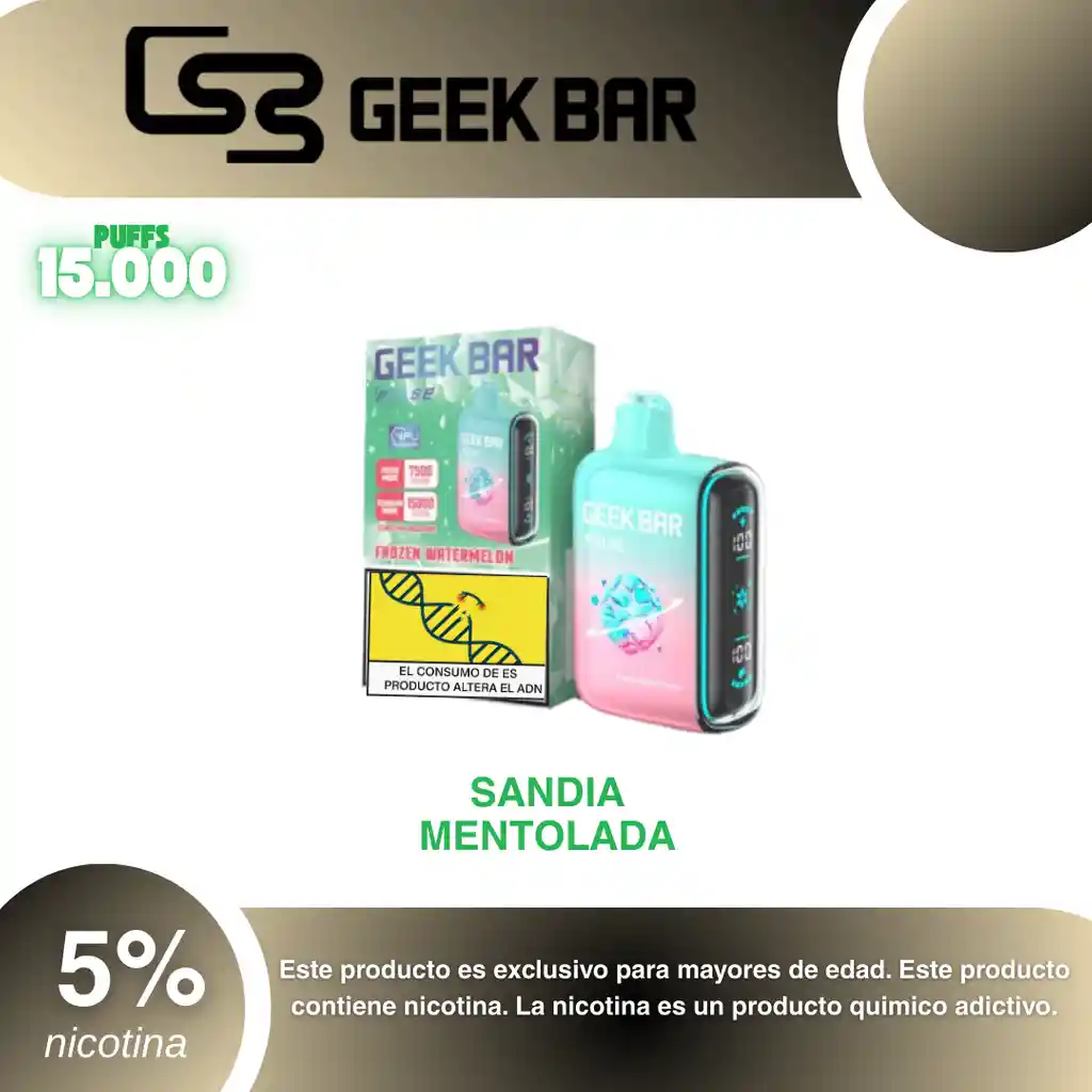 Vape Geek Bar Pulse 15.000, Frozen Watermelon 5%