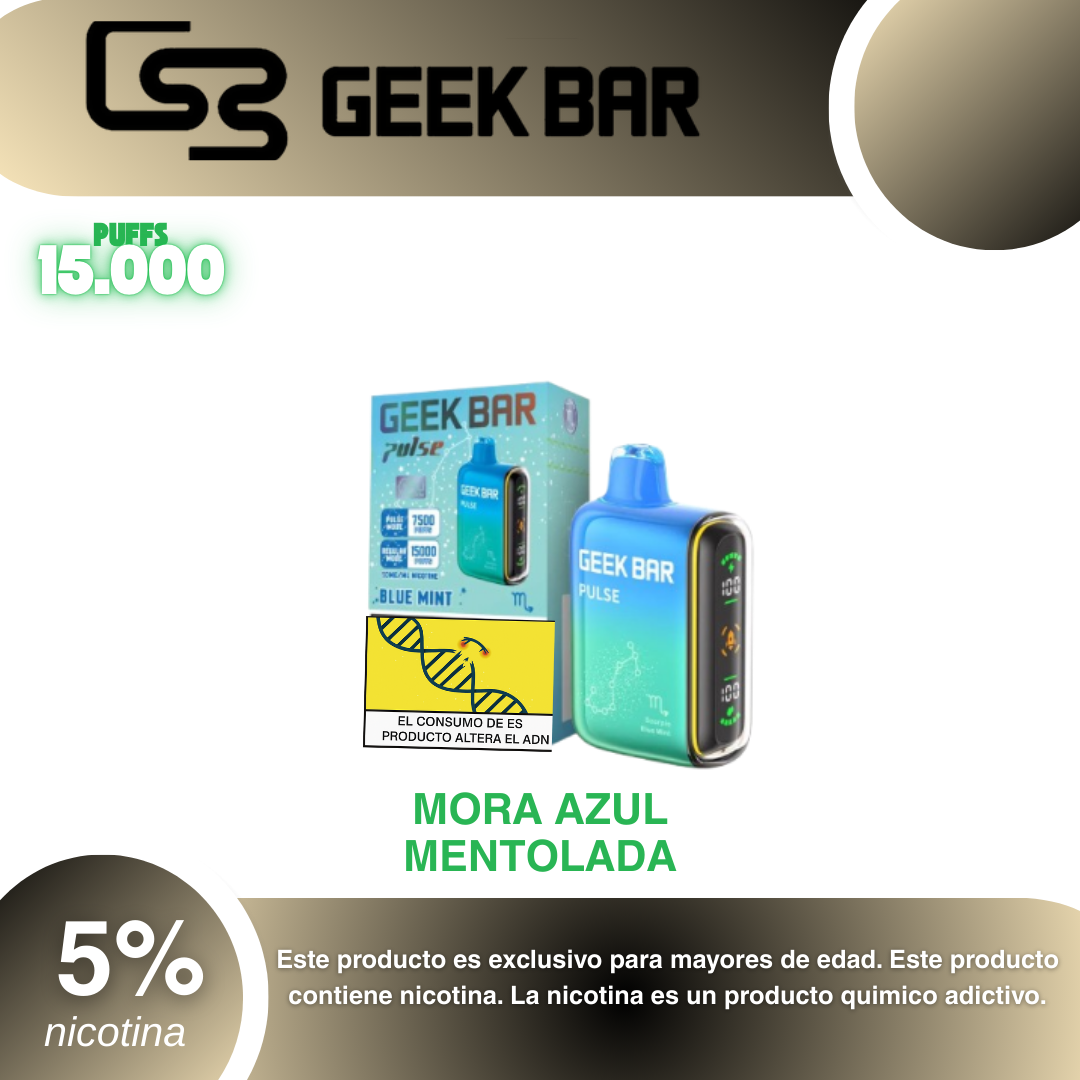 Sabores Geek Bar Pulse Geek Bar Pulse 15000 Puffs Disposable Vape 16ml .49 Geek  Bar Pulse Disposable Vape | 7500 - 15000 puffs