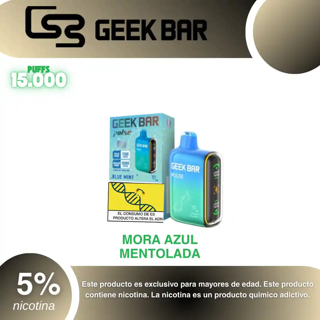 Vape Geek Bar Pulse 15.000, Blue Mint