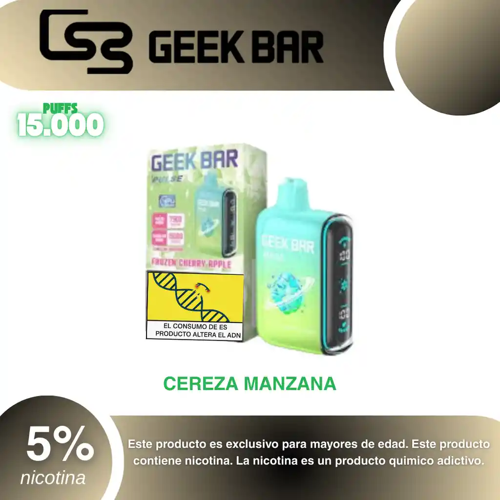 Vape Geek Bar Pulse 15.000, Frozen Cherry Apple 5%