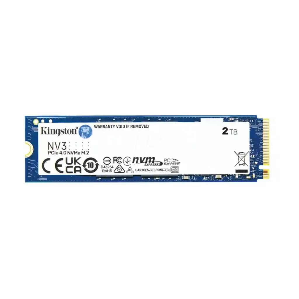Disco De Estado Sólido Ssd Kingston 2tb Nv3 M.2 2280 Pcie 4.0 Nvme