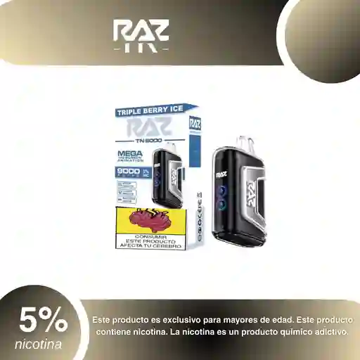 Raz Tn 9.000, Triple Berry Ice 5%