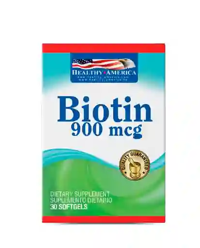 Biotin 900mcg Healthy America 30 Caps