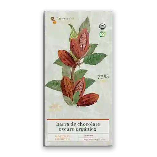 Barra De Chocolate Oscuro Orgánico
