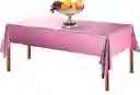 Mantel En Papel Aluminio Rosa Rectangular