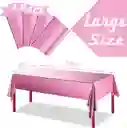 Mantel En Papel Aluminio Rosa Rectangular