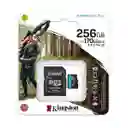 Memoria Microsd Kingston Canvas Go Plus 256gb U3 V30 Con Adaptador