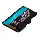 Memoria Microsd Kingston Canvas Go Plus 256gb U3 V30 Con Adaptador