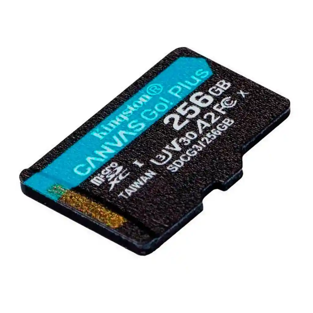 Memoria Microsd Kingston Canvas Go Plus 256gb U3 V30 Con Adaptador