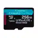 Memoria Microsd Kingston Canvas Go Plus 256gb U3 V30 Con Adaptador