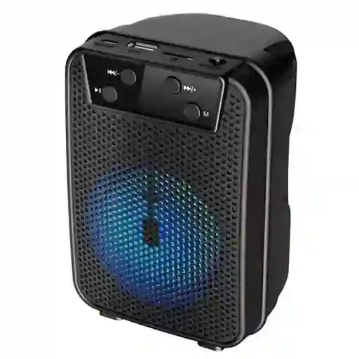 Parlante Gts-1345 Bluetooth 3" Inalámbrico Radio Fm Carga Usb Luces Led