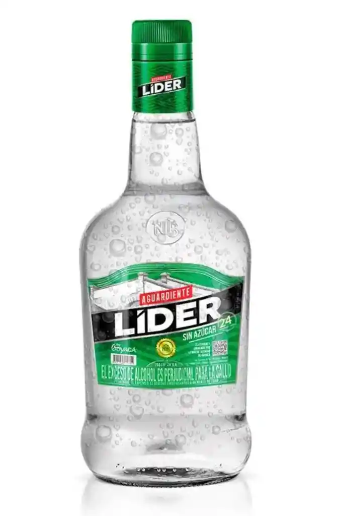 Lider Aguardiente Sin Azucar Verde