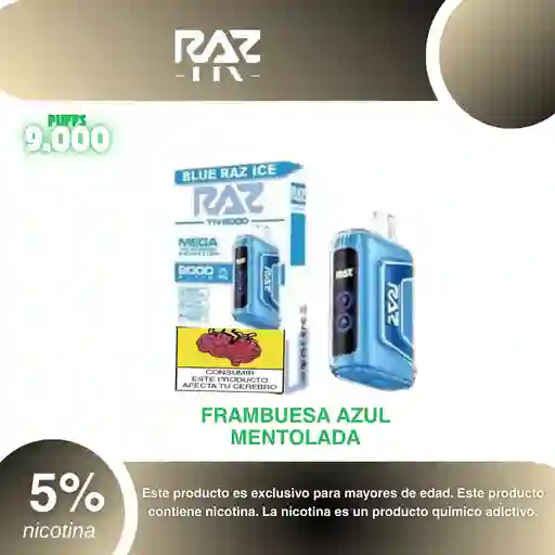 Raz Tn 9.000, Blue Razz Ice