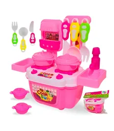 Cocina Niñas Juguete Portatil Con Utencilios