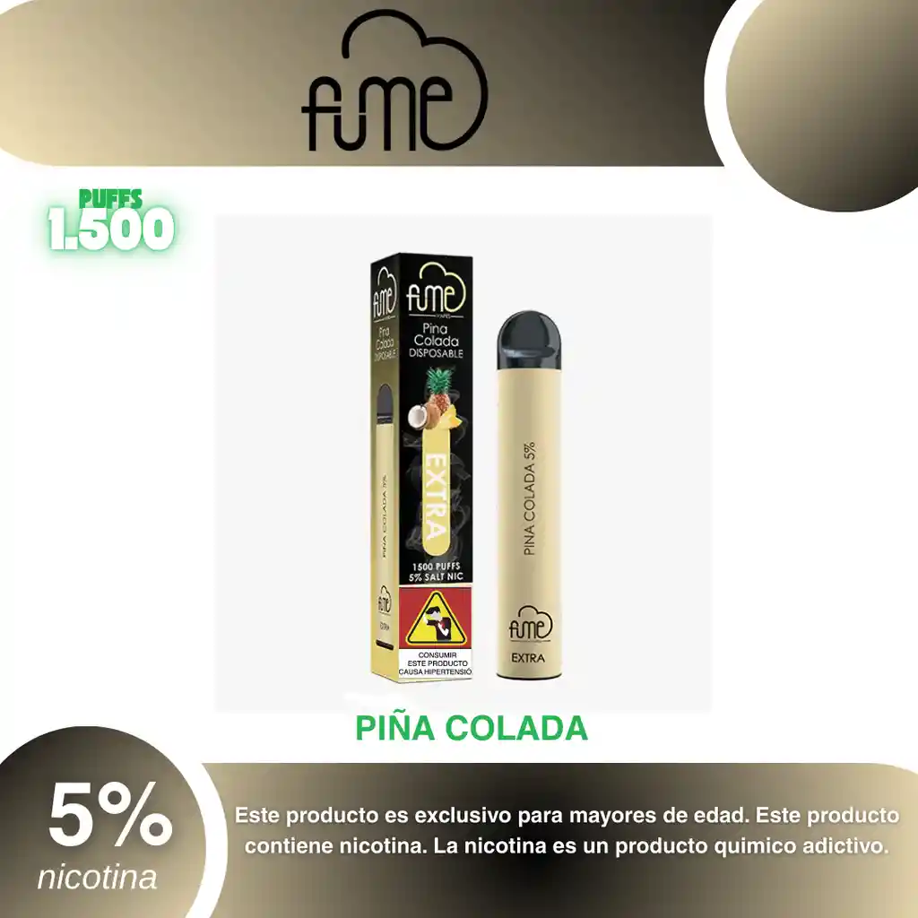 Fum3 Extra 1.500, Piña Colada
