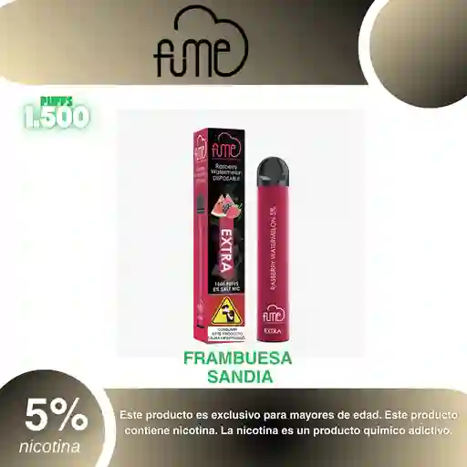 Vape Fum3 Extra 1.500, Raspberry Watermelon