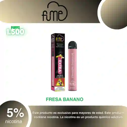 Fum3 Extra 1.500, Strawberry Banana 5%