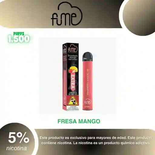 Vape Fum3 Extra 1.500, Strawberry Mango