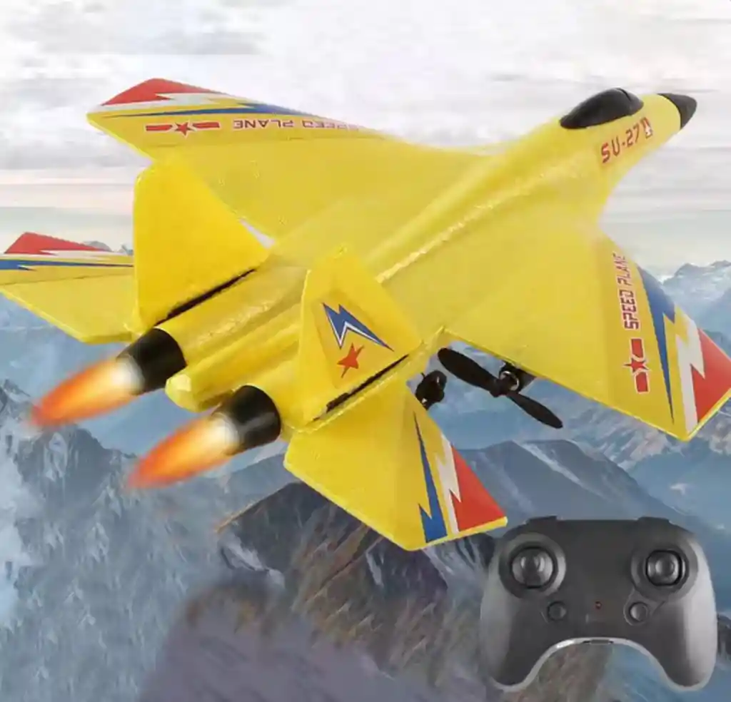 Juguete Control Remoto Su27 Rc Avión De Espuma Con Baterías Recargables