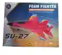 Juguete Control Remoto Su27 Rc Avión De Espuma Con Baterías Recargables