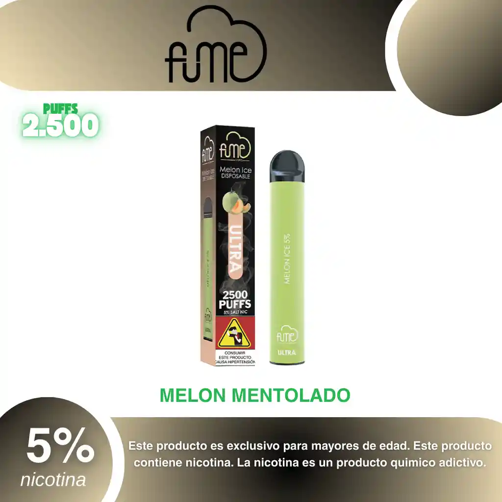 Fum3 Ultra 2.500, Melon Ice