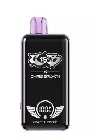 Vape Chris Brown 15.000 Puff - Grape Blow Pop