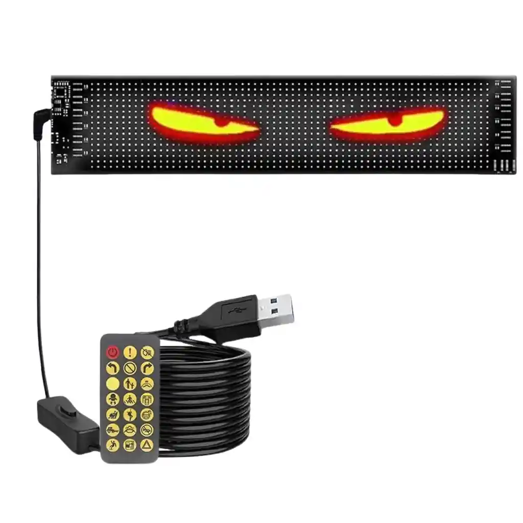 Letrero Flexible Led Para Carro Reprogramable 37x9cm