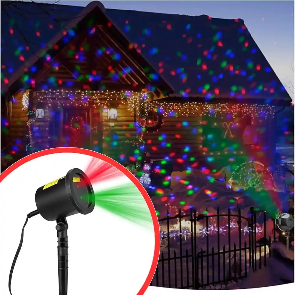 Proyector Luz Led Multipunto Para Exterior Con Control