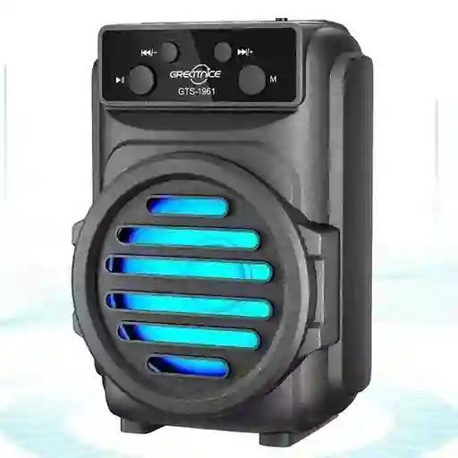 Parlante De 3 Pulgadas Bluetooth Con Luces Rgb, Puerto Usb-tf Y Fm