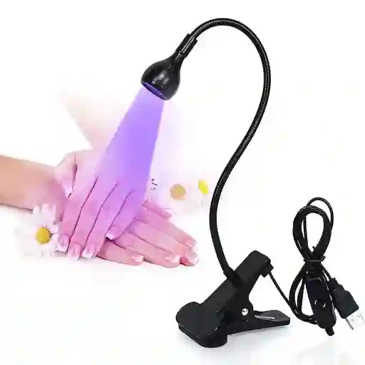 Lampara Uv Para Uñas Ajustable Ultravioleta 360° Flexible
