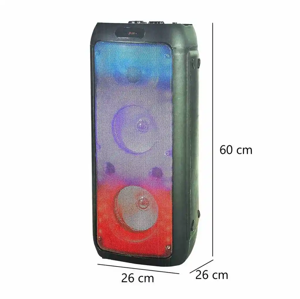 Cabina De Sonido Recargable Bluetooth Aux Parlante Luces