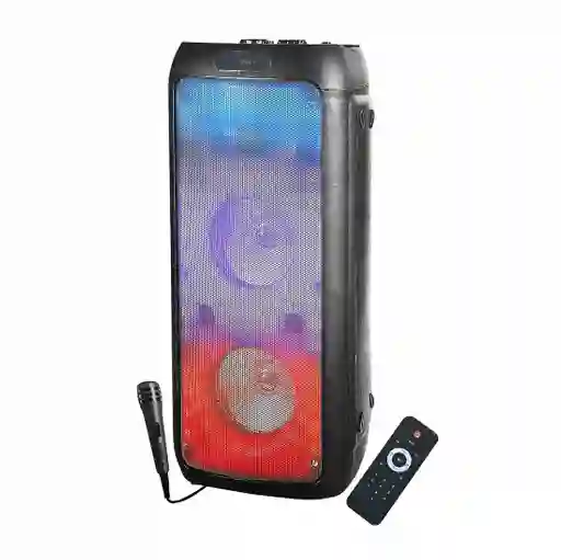 Cabina De Sonido Recargable Bluetooth Aux Parlante Luces