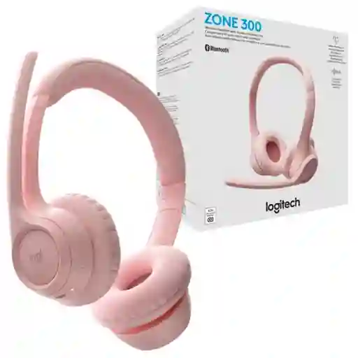 Auriculares Inalámbricos Logitech Premium Zone 300 Color Rosado