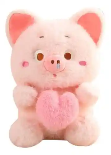 Peluche Cerdo Corazon