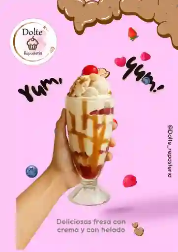 Fresas Con Cre,a Especiales