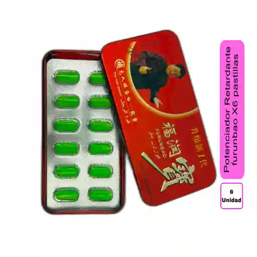 Furunbao Potenciador Retardante Chino X6 Pastillas Fuerte Erección Retardante Masculino