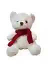 Peluche Oso Blanco Bufanda Corazón