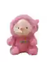 Peluche Cerdo Pijama Rosa