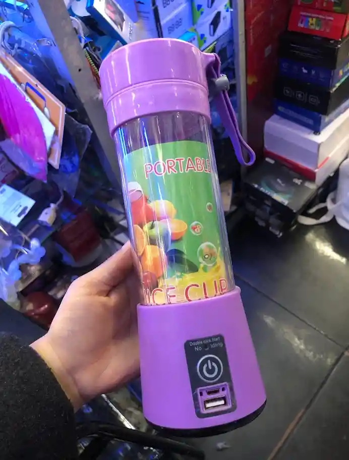 Licuadora Portátil Morada 380ml Recargable